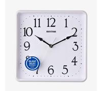 Rhythm Square White Wall Clock CMG597NR03