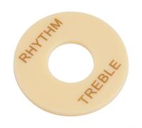 Rhythm/Treble Selector Switch Plate for Gibson Les Paul Guitar, White/Black, Outer Diameter 33.5 mm, Inner Diameter 13 mm(IVORY)