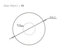 Rhythm/Treble Selector Switch Plate for Gibson Les Paul Guitar, White/Black, Outer Diameter 33.5 mm, Inner Diameter 13 mm(WHITE)