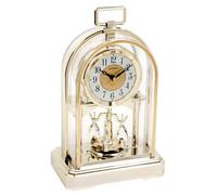 Rhythm Unisex Arched Art Deco Mantel Clock - Gold