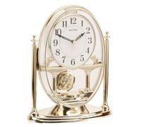 Rhythm Unisex Collumn Design Mantel Clock - Gold