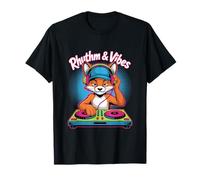 Rhythm & Vibes Dj Fox Music Style T-Shirt