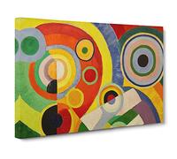 Rhythm Vol.1 By Robert Delaunay Canvas Print | Gallery Wrapped 30mm Frame Wall Art | 30x20 inches | Ready to Hang | Classic Picture | Living Room Bedroom Lounge Office