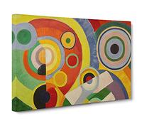 Rhythm Vol.1 By Robert Delaunay Canvas Print | Gallery Wrapped 30mm Frame Wall Art | 30x20 inches | Ready to Hang | Classic Picture | Living Room Bedroom Lounge Office