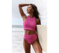 Rhythm Wave Break Cross Back Surf Top at Free People in Pink Flame, Size: Medium - female