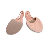 Rhythmic Gymnastic Shoes Elastic Half-Palm Women Ballet Half Sole Dance Toe Girls Belly(Pink,36-37)