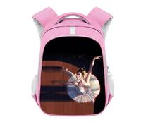 Rhythmic Gymnastics Printed Backpack for Girls, 13/16 Inch Kids Schoolbag Large Capacity Travel Bag Casual Daypack Dance Athlete Backpack Style4,36x26x13cm