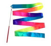Rhythmic Gymnastics Ribbon | Gradient Color Dancing Training Supplies,Dance Streamer Wand - for Preschooler Music Classes Home School Club Birthday Party Stage Performances Celebrations
