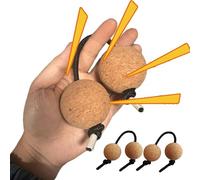 RhythmShell Percussion Balls - Cork Shaker Instrument Set, African Kashaka Asalato | 2-Pair Rhythmic Sound Balls For Events, Concerts, Live Music, Cultural Rhythm Training, Handheld Drumming Toy