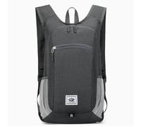 rhythnos Ultra Lightweight Foldable 20L Backpack - Water-Resistant Packable Rucksack w/Breathable Straps & Reflective Strip for Travel, Hiking, Cycling - Unisex Daypack(Dark Grey)