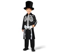Rhyvorax Day of the Dead Skeleton Costumes Kids Boys 130 to 155 cm Halloween Gentleman Cosplay Costumes Fancy Dress