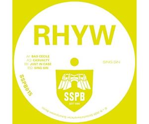 RHYW - SING SIN LTD. EDITION - Vinyl Record 12 INCH SINGLE - F600z