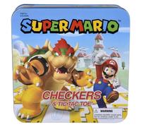 RI Usaopoly Super Mario Vs Bowser Checkers & Tic Tac Toe Game