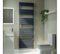 Riace Anthracite Vertical Flat Towel Radiator 1800x600mm Single Panel 3135 BTU