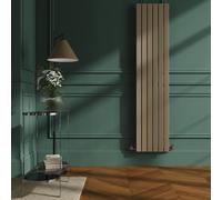 Riace Beige grey Vertical Flat Designer Radiator 1800x408mm Single Panel 2705 BTU