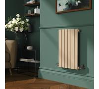 Riace Elk brown Horizontal Flat Designer Radiator 600x408mm Single Panel 953 BTU