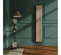 Riace Elk brown Vertical Flat Designer Radiator 1600x272mm Single Panel 1628 BTU