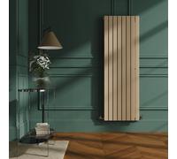 Riace Elk brown Vertical Flat Designer Radiator 1600x544mm Double Panel 4916 BTU