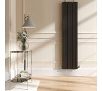 Riace Russet Vertical Flat Designer Radiator 1800x408mm Double Panel 4168 BTU