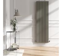 Riace Smoked Stone Vertical Flat Designer Radiator 1800x544mm Double Panel 5557 BTU