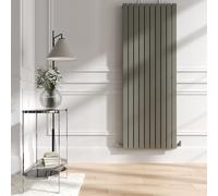 Riace Smoked Stone Vertical Flat Designer Radiator 1800x680mm Double Panel 6947 BTU