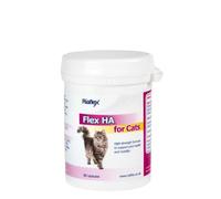 Riaflex Flex HA for Cats | Max Strength combination of Glucosamine, MSM, Green Lipped Mussel & Hyaluronic Acid, with added antioxidants designed to soothe stiff joints, aid mobility - 60 capsules