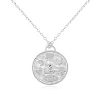 RIAH FASHION Bohemian Metallic Pendant Trendy Geometric Necklace - Lucky Charm Hamsa, Peace Hand Sign Face Profile Head, Skull Chain, Metal, No Gemstone