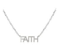 RIAH FASHION Inspirational Message Pendant Necklace - Christian Religious Engraved Words Infinity, Hexagon Charm Chain Hope, Love, Faith, Blessed Gift Jewelry, Metal, No Gemstone