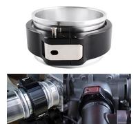 RiAiCiING 3.5 Inch Aluminum Quick Release V Band Clamp with Flange, Intake Intercooler Pipe HD Clamp, Pinless