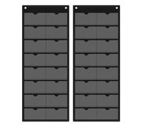 Riaisttd Bristol Card Sleeves | 16 Transparent Compartments for Quick Access - Office Card Sleeves for Office Home Library Recipes Photos Memory Cards Notes and, Black, Se référer au descriptif, Refer