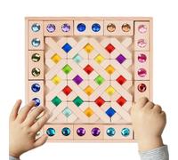 Riaisttd Building Blocks Rainbow, Educational Puzzle Game, 12-Piece Stacking Sensory Toy for Learning, Colorful Wooden Material with, Toy with Cognitive Development Design, for Kids Boys