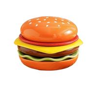 Riaisttd Burger Plates | Seasoning Dinnerware | Stackable Burger Soy Sauce Bowls Dishwasher Safe | for Sushi Snack BBQ Party Appetizer Dining Kitchen