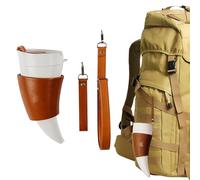 Riaisttd Coffee Mugs | 320ml Goat Horns Stainless Steel Coffee Mugs | Portable Flask,for Hot Cold Latte Tea Juice Milk Drinks Ice Travel Outdoor Camping Kitchen Party Adults Kids