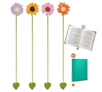 Riaisttd Cute Bookmarks | Flower Cute Crochet Decor - Aesthetic Fun Bookmarks,for Adults Teacher Studio School Daily Offices Bathroom File Desk Home Birthday Festival