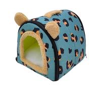 Riaisttd Cute Bunny Bed, Winter Non-Slip Hamster Cave, Multipurpose Small Animal Nest, 10.24x10.24x10.24 Inches Cozy Ferret Bed for Sugar Gliders, Hamsters, Hedgehogs, and Bunnies 280g