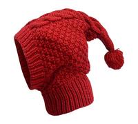 Riaisttd Dog Knitted Warm Hat, Fall Winter Warm Hat for Dog, Cute Pet Apparel Neck and Head Protection Puppy Knit Attached for Camping, Walking