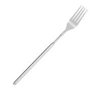 Riaisttd Extendable Fork, Stainless Steel Long Handle, Extra Long Fork for Parties, for Home, Office, School, Dinner, Lunch, Fruit, Dessert, Baking, Barbecue, Camping, Travel, Outdoor