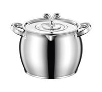 Riaisttd Grease Container for the Kitchen, Stainless Steel Container for Fat Storage, Glass Container for Bacon Fat with Strainer Lid, for Cooking and Baking, for Holidays and Weekends, for Breakfast
