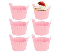 Riaisttd Hot Air Fryer Muffin Mould, Multi-Piece Non-Stick Baking Mould Set, Reusable, Evenly, Small Cake Mould, For Mousse Bread Brownie Pudding Meatloaf Breakfast Sandwich