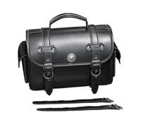 Riaisttd Large-Capacity Pannier Bag, Motorbike Saddle Bags, Leather Backseat Storage Pack, Material Leather for Motorbikes and Cyclists Weight About 720g Water-Resistant