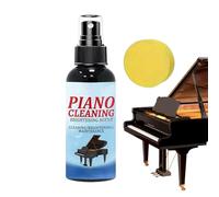 Riaisttd Piano Key Cleaner Spray - High Polish Piano Care Key Cleaner,100ml Gentle Liquid Mist Removes Fingerprints for Gathering Classroom Stage Music Festival
