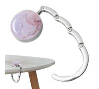 Riaisttd Purse Holder for Table, Foldable Round Handbag Holder for the Table, Purse Holder Hook, Bag Holder for Desk Hooks, Bag Hanger for Women and Girls