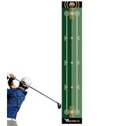 Riaisttd Putting Mat, Golf Putter Training Equipment con Anti-Slip Backing, Reusable Practice Mat Per Swing Correction, Indoor Golf Trainer Per Home, Office, Backyard & Daily Practice