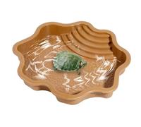 Riaisttd Reptile Water Dish, Large Capacity Pool Turtle Feeder Dish 11.81x11.81x2.17 inches, Turtle Food and Bowl, Tub for Geckos and Turtles, Natural Habitat Creation
