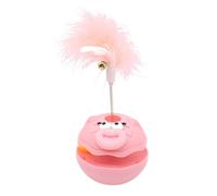Riaisttd Rolling Cat Toy, Cartoon Ball Interactive Cat Toys, Stimulating Kitten Exercise Accessory, 7.48 x 3.54 Inches, for Fun Indoor Entertainment, Keeps Pets Active and Engaged at Home
