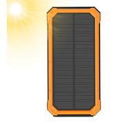 Riaisttd Solar Phone Charger - USB Ports with Flashlight - Solar Battery Pack Support Wireless Charging | for Road Trip Fishing Backpacking Camping Hiking Travel Music Festival Smartphone Camera