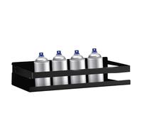 Riaisttd Spray Bottle Rack, Heavy Duty Wall Mount Storage Organizer for Spray Cans, Auto Detailing Bottles Shelf, Space-Saving Holder for Bathroom, Garage, Living Room & Studio