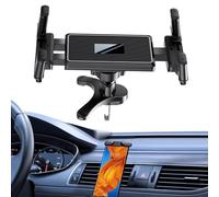 Riaisttd Tablet holder for - self-clamping ventilation grille holder - compact holder for tablet in the car - for truck, car, pickup, scooter, SUV, dashboard, windscreen, driver