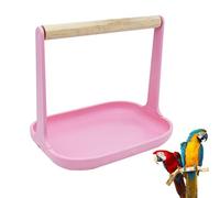 Riaisttd Tabletop Bird Perch, Removable Training Perch Stable Design, Portable Bird Toys Stand for Home Breeding Pet Shop Photography