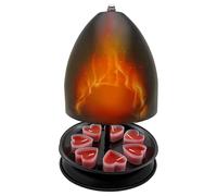 Riaisttd Tea Light Heater, Tea Light Stove for Heating, Metal Radiator Room Heater, Large, Space-Saving, Fast Heating Candle Stove with Soft Light, Candle Heater Holder for Offices